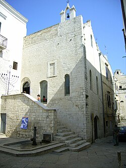 The Scolanova Synagogue, Trani, Italy, built around 1200