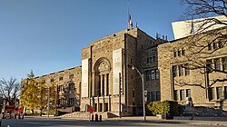 The eastern façade of the 1933 expansion