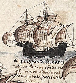 16th-century Portuguese carrack.
