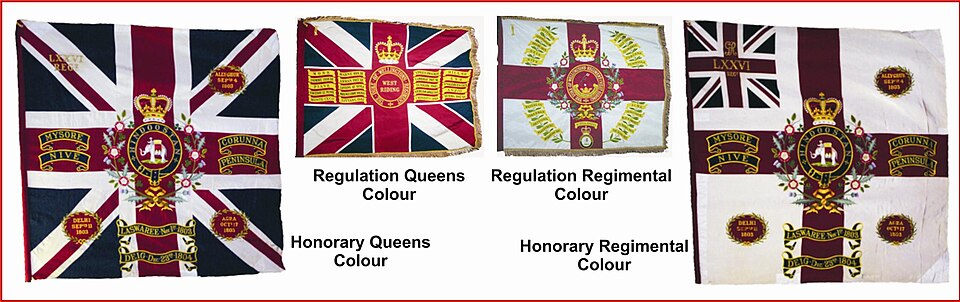 Colours of the Duke of Wellington's Regiment