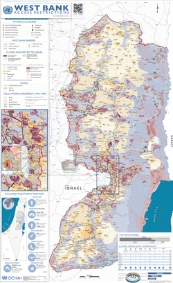 Israeli settlements in the West Bank, 2012