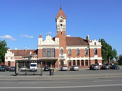Marijampolė railway station, completed in 1924