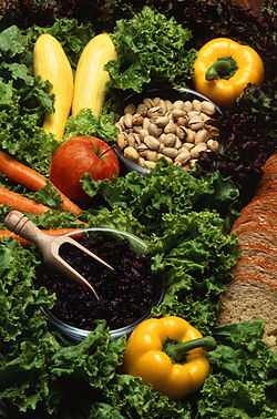 Fruits and vegetables are good sources of antioxidant vitamins C and E.