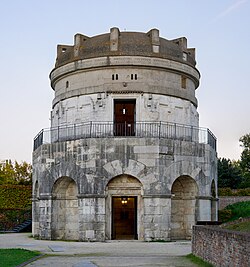 The Mausoleum of Theodoric in Ravenna, built for the Ostrogothic king in the early sixth century.