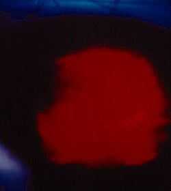 Einsteinium(III) iodide glowing in the dark