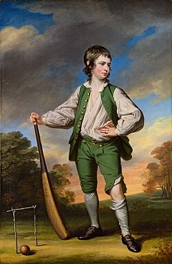 The Young Cricketer (Francis Cotes, 1768)