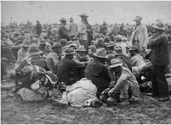 Boer prisoners after the Battle of Paardeberg, 1900