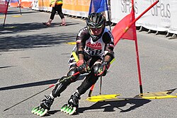 Inline alpine skating