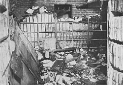Aftermath of the 1921 fire which destroyed almost the entirety of the 1890 census records