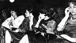Iconic Argentine actresses in the 1961 Berlin International Film Festival: Isabel Sarli, Olga Zubarry, Tita Merello and Mirtha Legrand
