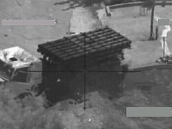 IAF targeting a Katyusha rocket launcher