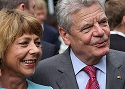 Former president Joachim Gauck and his partner Daniela Schadt