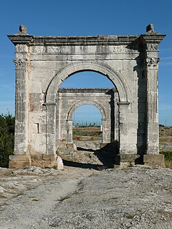 Two ancient Roman arches