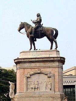 Monument to Bruno Mauricio de Zabala in Montevideo.