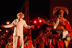 The "Chuva de Bala" performance during the Mossoró Cidade Junina festivities in Mossoró, Rio Grande do Norte