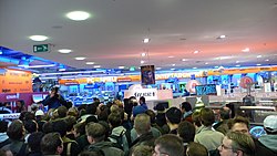 Crowds gather in Hamburg to buy a Wii on launch day.