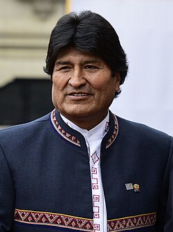 Evo Morales, an Aymara member and former President of Bolivia