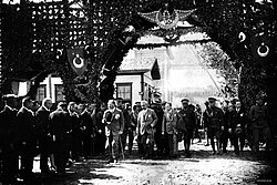 Mustafa Kemal at the opening ceremony of the Samsun-Çarşamba railroad (1928)