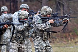 Troopers of the 82nd Airborne Division training at Fort Bragg, March 2011