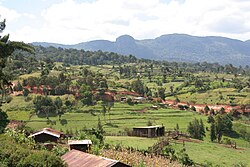Agricultural countryside in Kenya