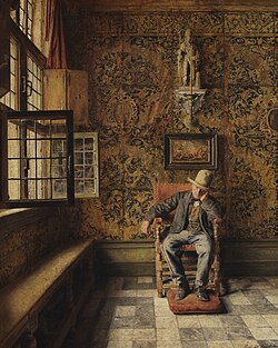 The Man on the Chair by Henri De Braekeleer, 1845