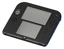 A Black + Blue Nintendo 2DS