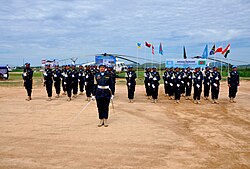 Guard of Honor during UN Medal Awarding Parade at Bunia, Orientale, the Democratic Republic of the Congo by Bangladesh UN Peacekeeping Force