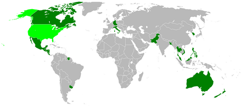 Johnson made eleven international trips to twenty countries during his presidency.[300]