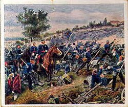 Württemberg troops attack at Wörth, 1870