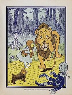 The Cowardly Lion, from The Wonderful Wizard of Oz