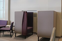 A confessional box in the Luther Church (Helsinki, Finland)