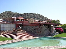 Taliesin West was a home and studio of Frank Lloyd Wright
