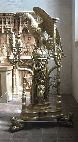 Brass lectern with an eagle, attributed to Aert van Tricht, Limburg (Netherlands), circa 1500