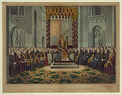The First Vatican Council presided over by Pius IX, 1869