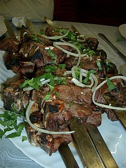 Khorovats is a favorite Armenian dish.