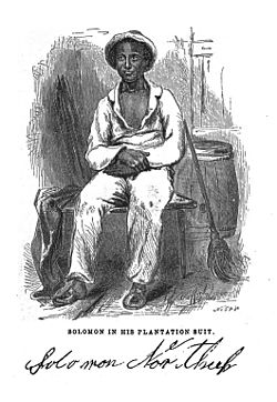 Solomon Northup was born and raised a free black man in the free state of New York and was kidnapped and sold into Southern slavery in 1841, and was later rescued and regained his freedom in 1853.
