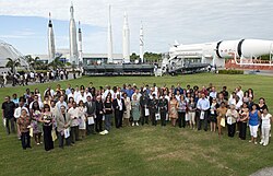 People of various background became naturalized at Kennedy Space Center in Florida (2010). Before the naturalization they were lawfully admitted permanent resident aliens.
