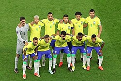 The Brazil starting XI for their first group match