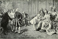 The 7-year-old Wolfgang Amadeus Mozart during his stay at the palace