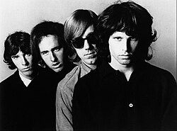 The Doors in late 1966, a few months after recording the lengthy track "The End".