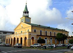 Cayenne Cathedral. Most inhabitants of French Guiana are Catholic.