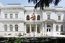 Orbeliani Palace is the official seat of the Georgian President, an institution that has seen diminished power since 2018.