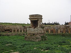 Phoenician Temple (Ma'abed), cella at the centre of the court, Amrit of Tartus in 2006