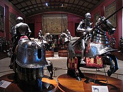 Armour for man-at-arms and fully barded horse, Royal Armory of Madrid