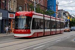 The Toronto streetcar system is an extensive tram network.