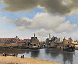 View of Delft by Johannes Vermeer, 1660–1661