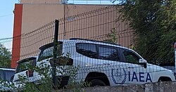 IAEA car in Dnipro, Ukraine