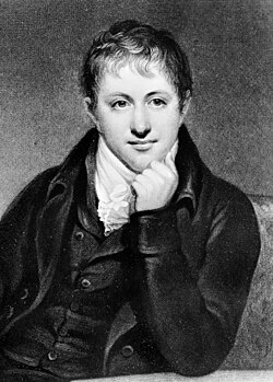 Sir Humphry Davy's portrait in the 19th century.