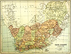 1876 map of South Africa