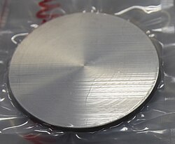 A plate of molybdenum copper alloy